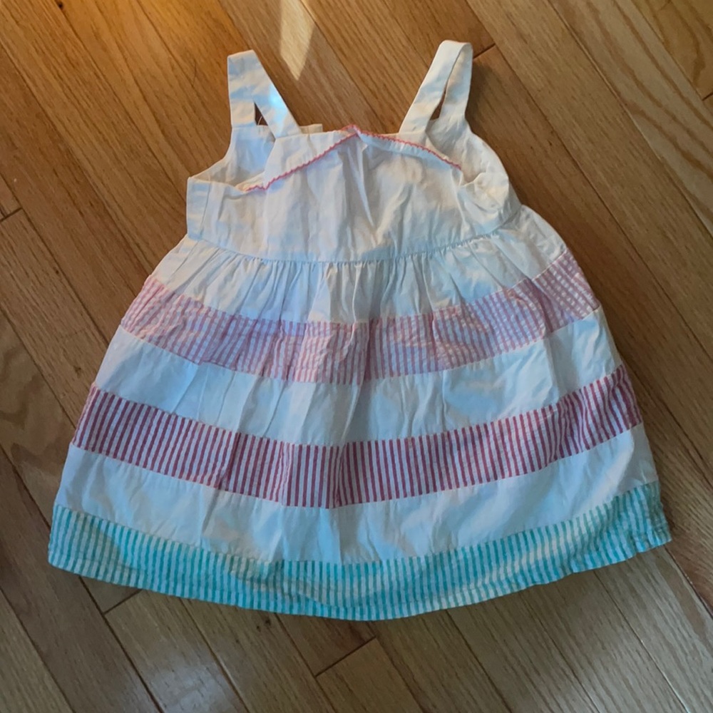 Striped seers sucker dress